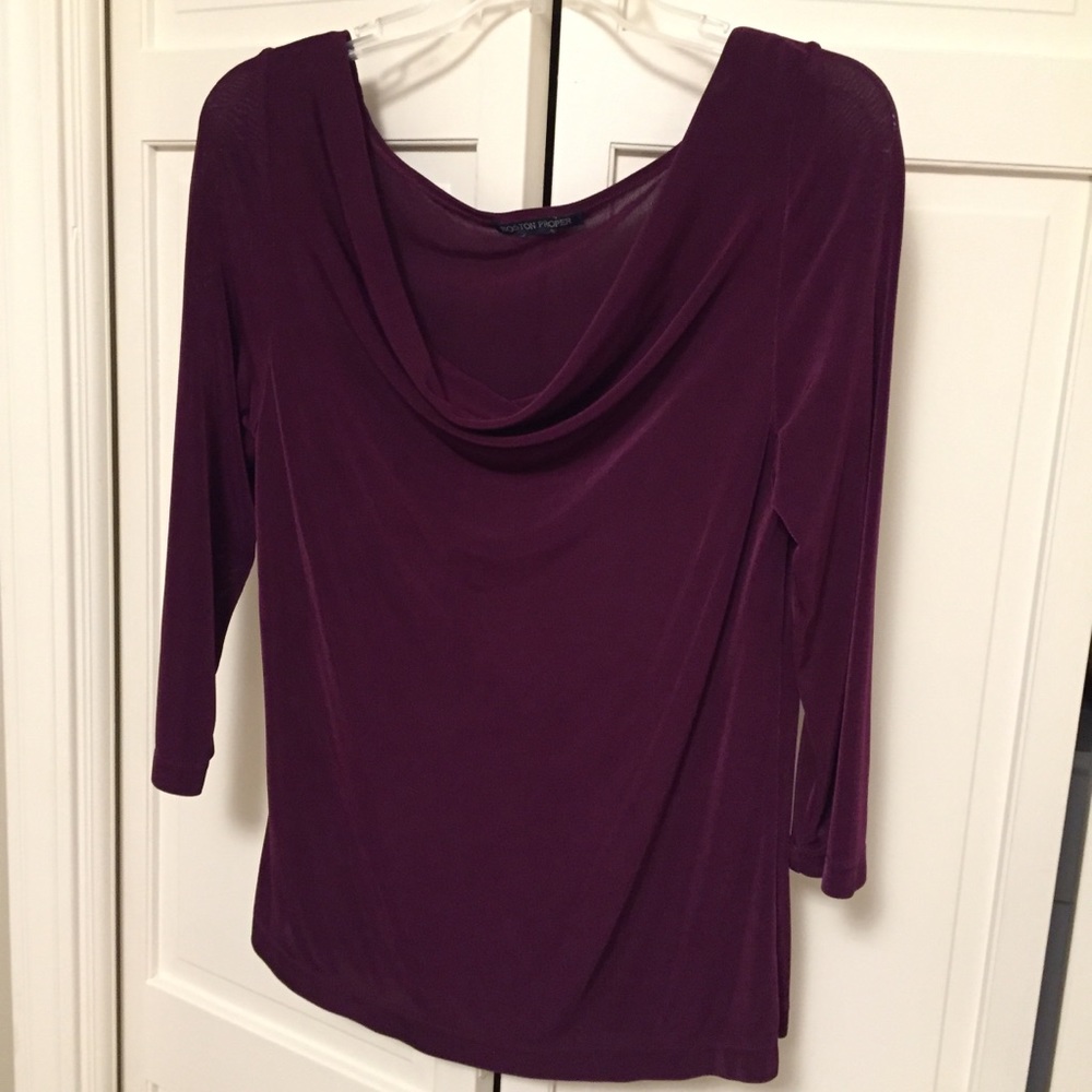 Draped Neck Boston Proper Top